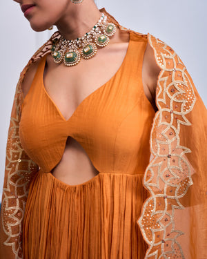 Titian Sweetheart Neck Suit Set