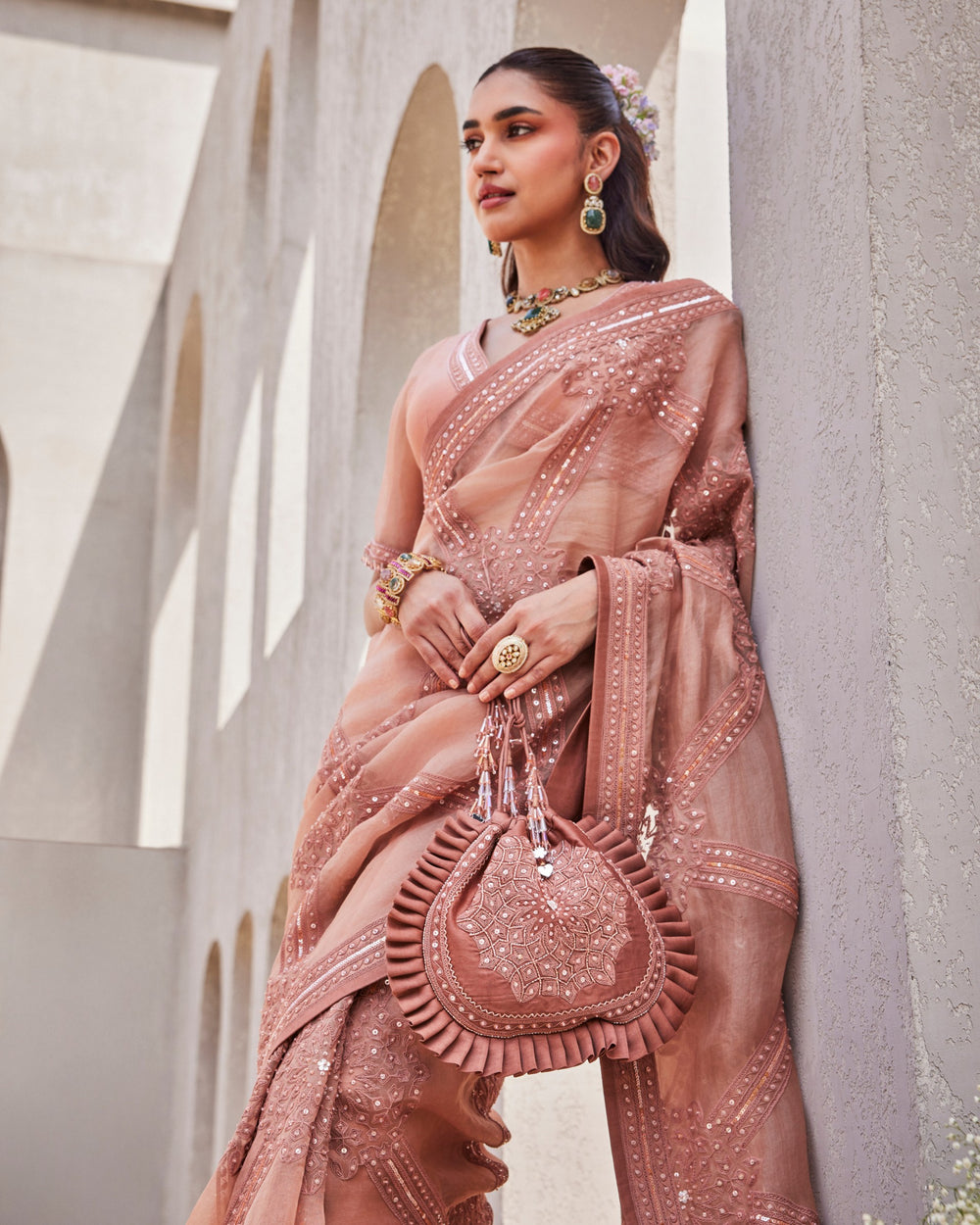 Soft Onion Pink Saree