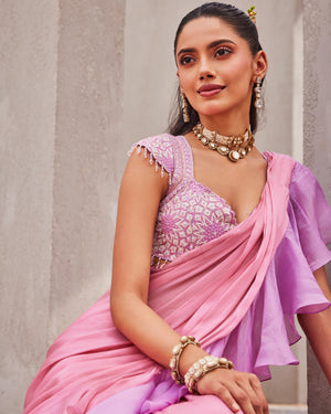 Pink Sorbet Drape Saree