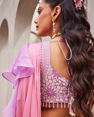 Pink Sorbet Drape Saree