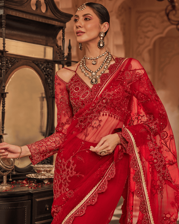 Sassy Grace Maroon Saree