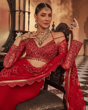 Sassy Grace Maroon Saree