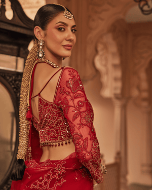 Sassy Grace Maroon Saree
