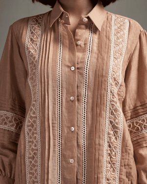 Muted Peach Linen Co-ord Set