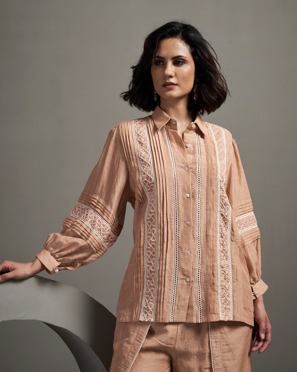 Muted Peach Linen Co-ord Set