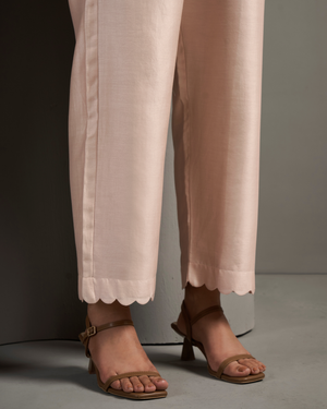 Nude Rose Chanderi Silk Co-ord Set