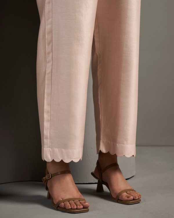 Nude Rose Chanderi Silk Co-ord Set