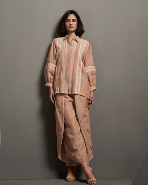 Muted Peach Linen Co-ord Set