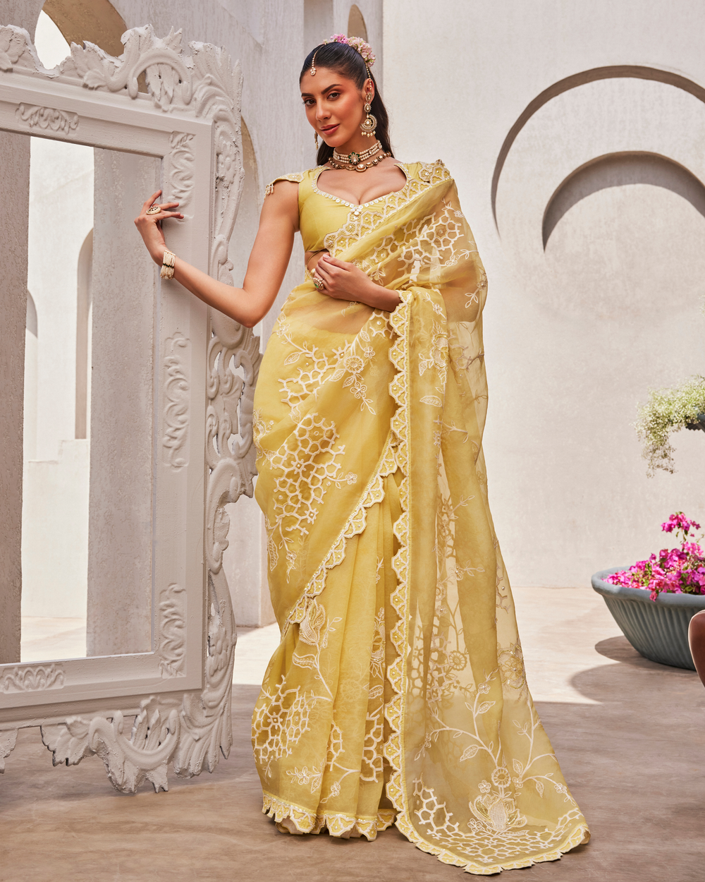 Lemon Sorbet Saree
