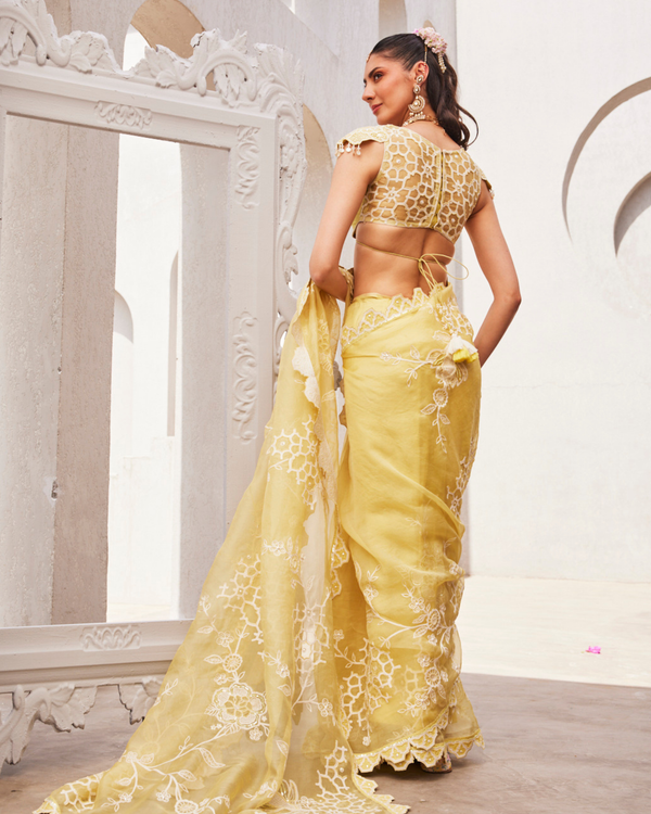 Lemon Sorbet Saree