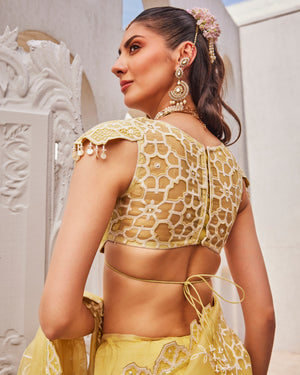 Lemon Sorbet Saree