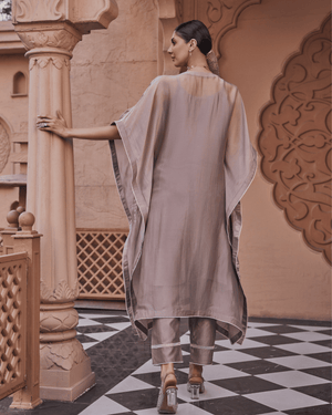 Dove Grey Kaftan Set