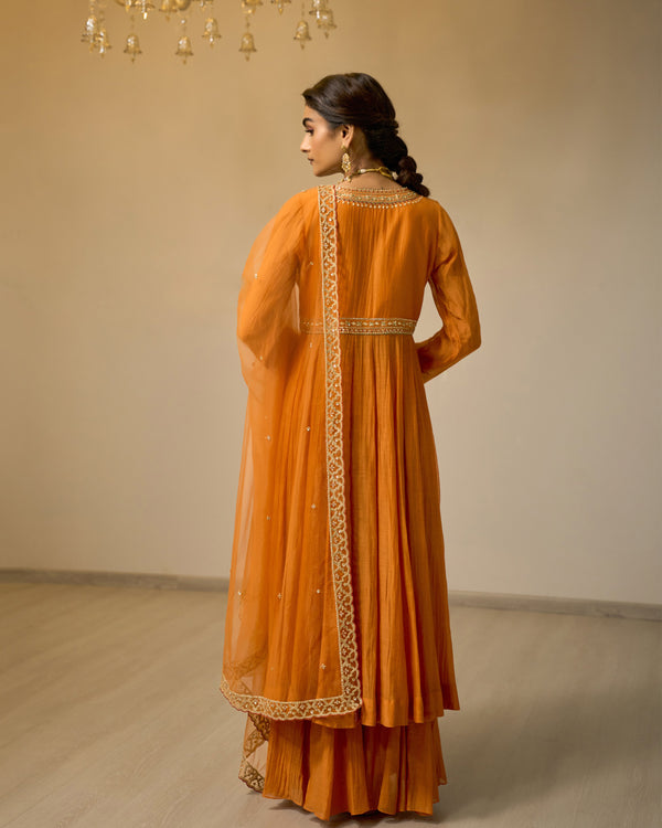 Daffodil Glow Palazzo Anarkali Set