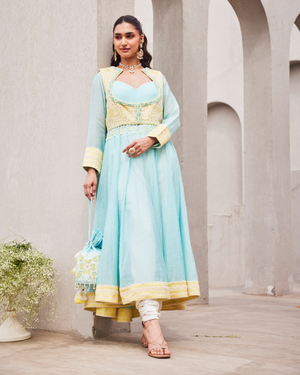 Modern Muse Anarkali Jacket Churidar