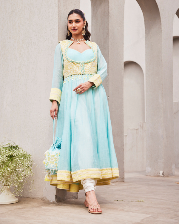 Modern Muse Anarkali Jacket Churidar