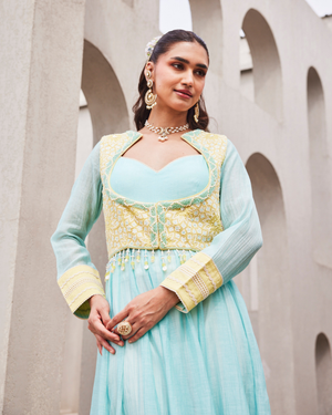 Modern Muse Anarkali Jacket Churidar