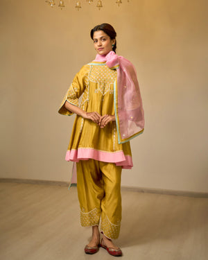 Amber & Rose Chanderi Suit Set