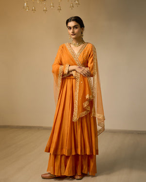 Daffodil Glow Palazzo Anarkali Set