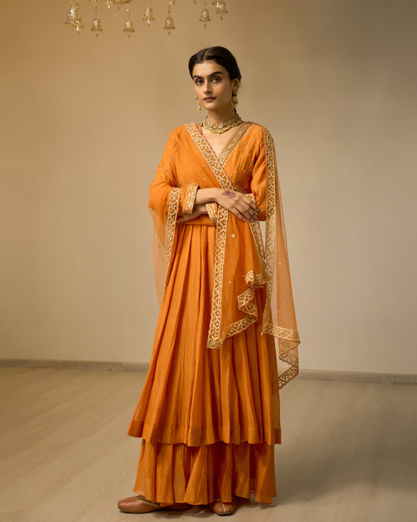 Daffodil Glow Palazzo Anarkali Set