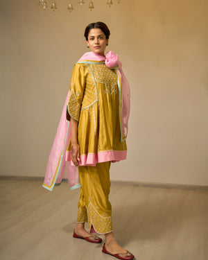 Amber & Rose Chanderi Suit Set