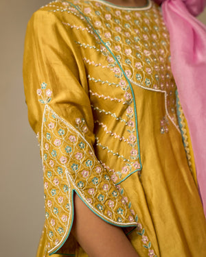 Amber & Rose Chanderi Suit Set