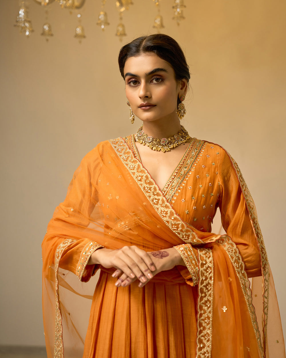 Daffodil Glow Palazzo Anarkali Set