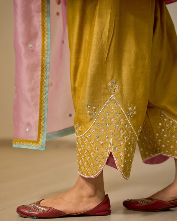 Amber & Rose Chanderi Suit Set
