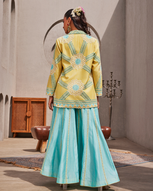 Breeze Blue Blazer Sharara