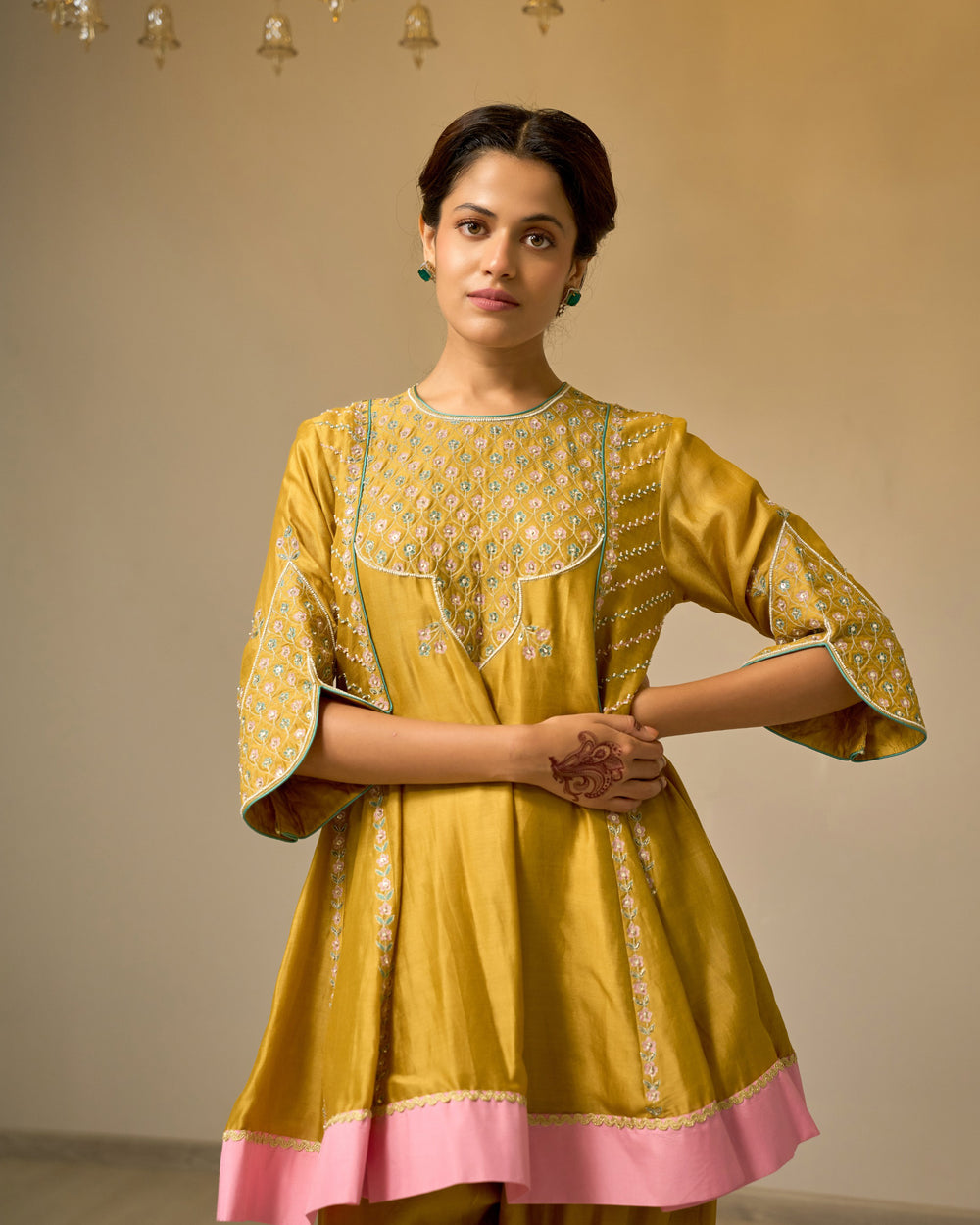 Amber & Rose Chanderi Suit Set