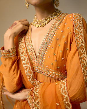 Daffodil Glow Palazzo Anarkali Set