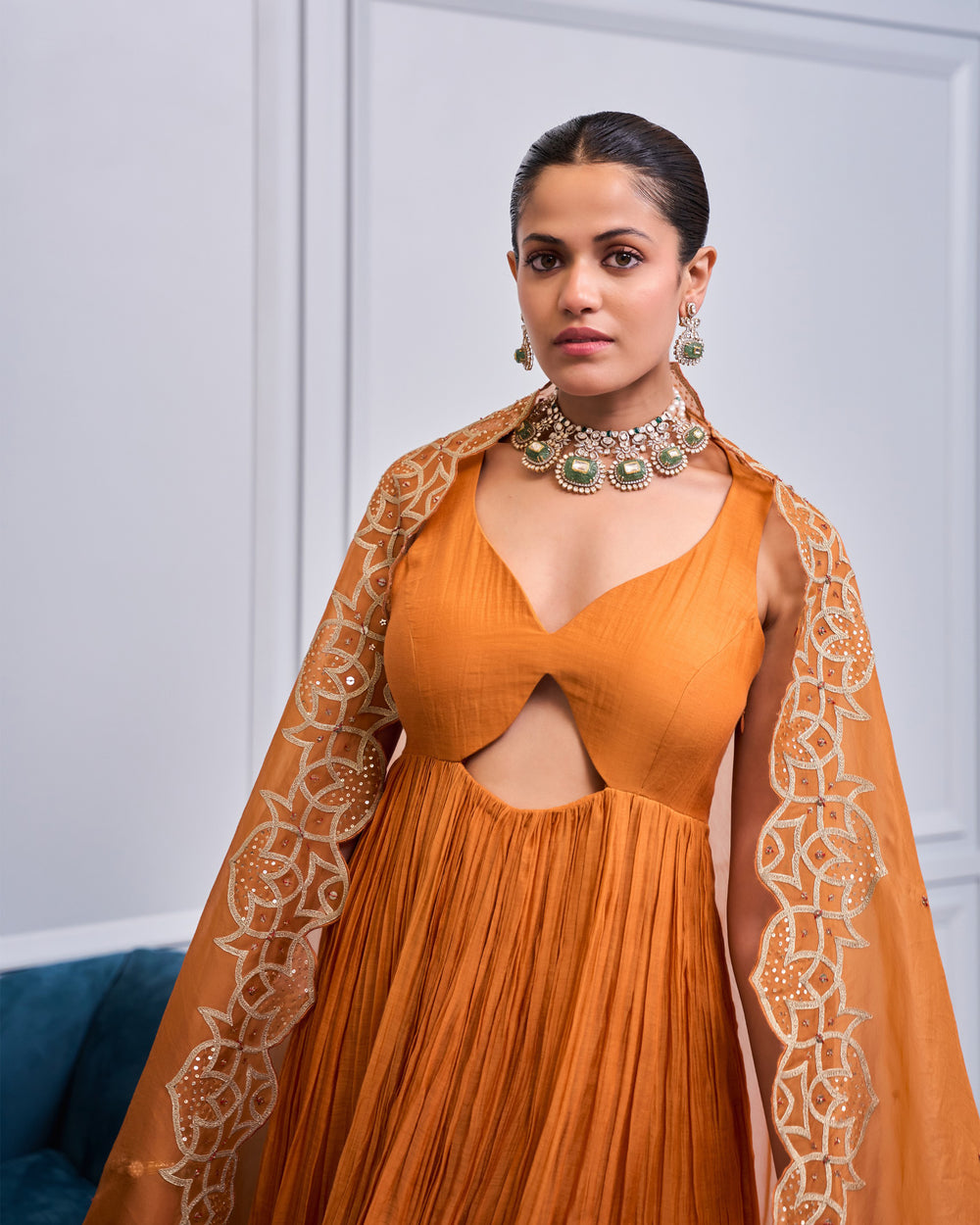 Titian Sweetheart Neck Suit Set