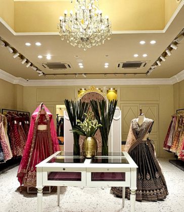 Designer embroidered chanderi silk anarkali set for festive celebrations