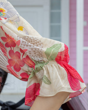 Vintage Bloom Brunch Dress