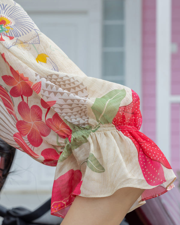 Vintage Bloom Brunch Dress