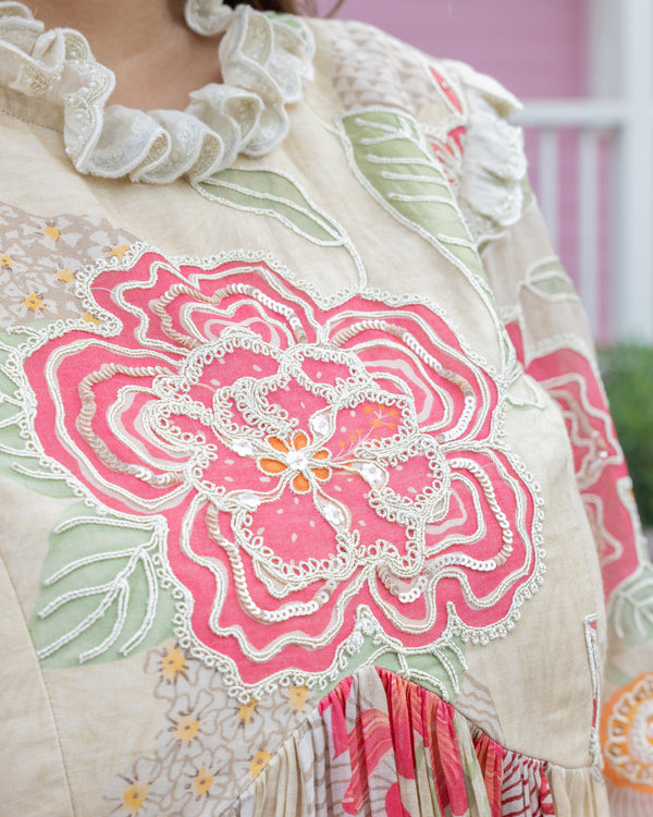 Ivory Floral Printed Palazzo Set