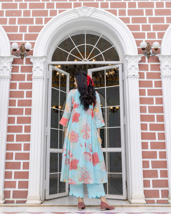 Blue Botanic Mist Co-ord Set