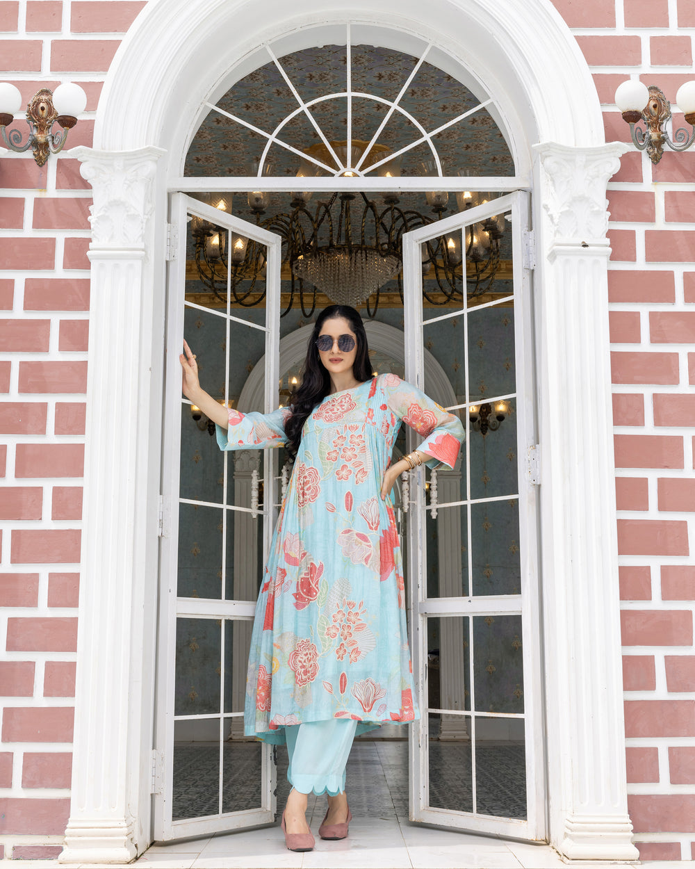 Blue Botanic Mist Co-ord Set
