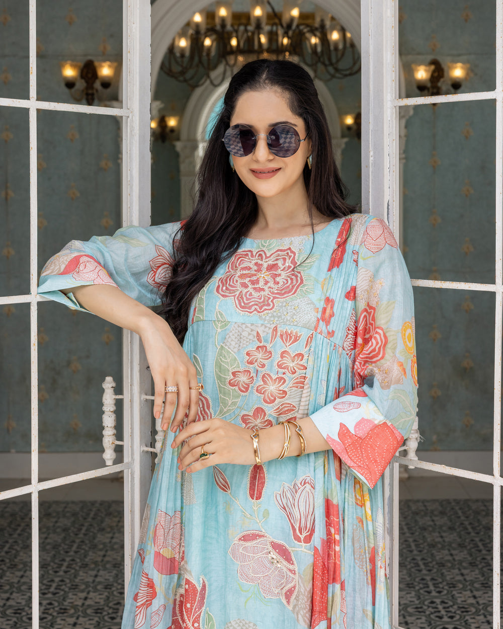 Blue Botanic Mist Co-ord Set