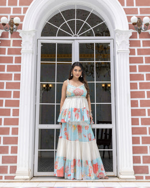 Layered Peplum With Skirt