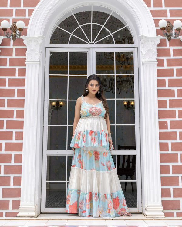 Layered Peplum With Skirt