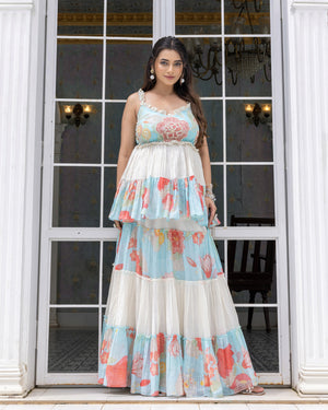 Layered Peplum With Skirt