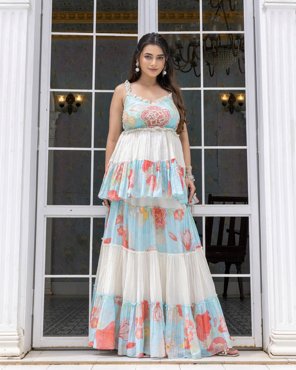 Layered Peplum With Skirt