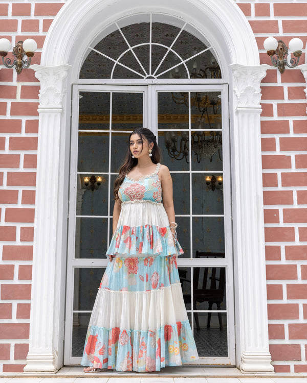 Layered Peplum With Skirt