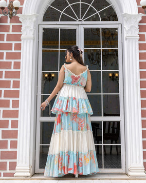 Layered Peplum With Skirt