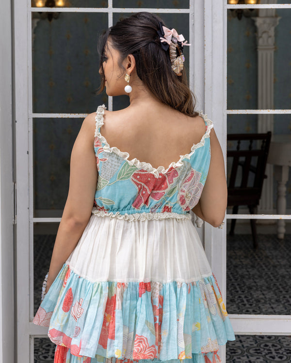 Layered Peplum With Skirt