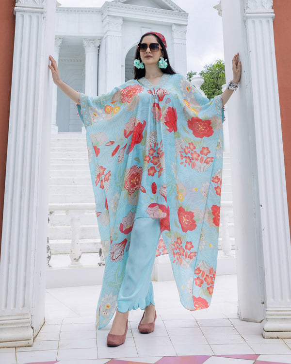Coastal Drift Kaftan Set