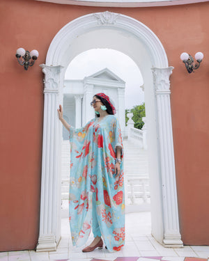 Coastal Drift Kaftan Set