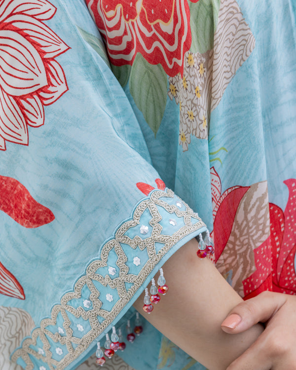 Coastal Drift Kaftan Set
