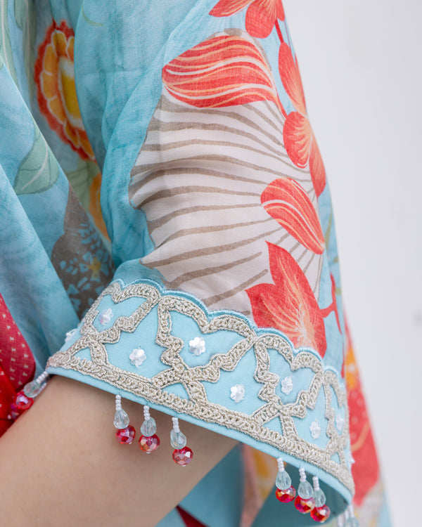 Coastal Drift Kaftan Set