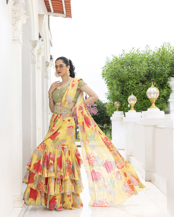 Golden Hour Saree
